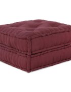 vidaXL Модулен диван 2 бр. Текстил Тъмен червен 140 x 70 x 36 см