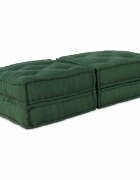 vidaXL Модулен диван 2 бр. Текстил Зелено 140 x 70 x 36 см