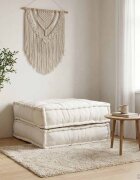 vidaXL Модулен диван крем 70x70x36 плат