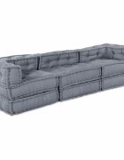 vidaXL Модулен диван Текстил Сиво 210 x 70 x 56 см