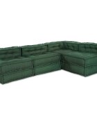 vidaXL Модулен диван Текстил Зелено 210 x 140 x 56 см