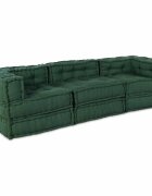 vidaXL Модулен диван Текстил Зелено 210 x 70 x 56 см