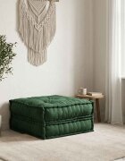 vidaXL Модулен диван зелен 70x70x36 плат