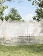 vidaXL Мрежа против комари за градината 220 mesh Бяло 3 x 45 x 25 m