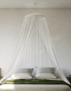 vidaXL Мрежа против комари за легло 220 mesh бяла 56x56x220 см