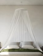 vidaXL Мрежа против комари за легло 220 mesh бяла 56x56x220 см