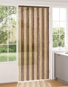 vidaXL Мрежа против насекоми Шенил Кафяв и бежов 100 x 230 cm 100% ПП