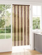 vidaXL Мрежа против насекоми Шенил Кафяв и бежов 90 x 200 cm 100% ПП