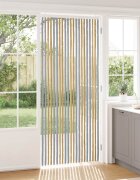 vidaXL Мрежа против насекоми Шенил Сив и бежов 90 x 220 cm 100% ПП