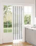 vidaXL Мрежа против насекоми Шенил Сив и бял 56 x 200 cm 100% ПП