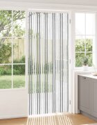 vidaXL Мрежа против насекоми Шенил Сив и бял 90 x 220 cm 100% ПП