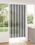 vidaXL Мрежа против насекоми Шенил Сив и черен 100 x 200 cm 100% ПП