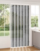 vidaXL Мрежа против насекоми Шенил Сив и черен 100 x 220 cm 100% ПП