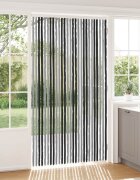vidaXL Мрежа против насекоми Шенил Сив и черен 118 x 220 cm 100% ПП