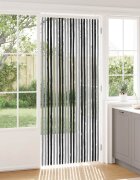vidaXL Мрежа против насекоми Шенил Сив и черен 90 x 220 cm 100% ПП