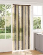 vidaXL Мрежа против насекоми Шенил Тъмно кафяво и бежово 90 x 220 cm