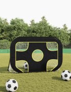 vidaXL Мрежа за футболна врата с мишена 120x80x80 см полиестер
