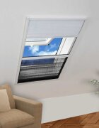 vidaXL Mрежа за прозорци срещу насекоми със сенник плисе 160x80см