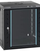 vidaXL Мрежов кабинет със съхранение Черно 53 x 45 x 60 см Стомана