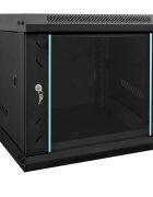 vidaXL Мрежов кабинет със съхранение Черно 53 x 60 x 45 см Стомана