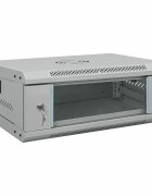 vidaXL Мрежов кабинет със съхранение Сив 53 x 45 x 21 см Стомана