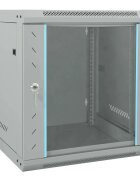 vidaXL Мрежов кабинет със съхранение Сив 53 x 60 x 60 см Стомана
