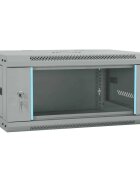 vidaXL Мрежов кабинет със съхранение Сив 60 x 35 x 28 см Стомана