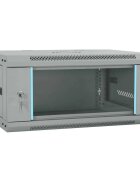 vidaXL Мрежов кабинет със съхранение Сив 60 x 45 x 28 см Стомана