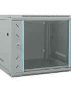 vidaXL Мрежов кабинет със съхранение Сив 60 x 60 x 50 см Стомана