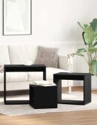 vidaXL Н nesting маса 3 бр. Черния дъб 55 x 30 x 50 см