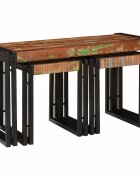 vidaXL Н nesting маса 3 бр. Кафяв и черен 82 x 40 x 45 см