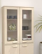 vidaXL Надстройка за шкаф HAMAR меденокафява 85x35x100 см бор масив