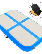 vidaXL Надуваем дюшек за гимнастика с помпа 60x100x15 см PVC син