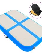 vidaXL Надуваем дюшек за гимнастика с помпа 60x100x20 см PVC син