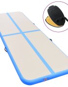 vidaXL Надуваем дюшек за гимнастика с помпа 700x100x10 см PVC син