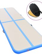 vidaXL Надуваем дюшек за гимнастика с помпа 800x100x10 см PVC син