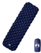 vidaXL Надуваем дюшек за къмпинг за 1 човек нейви син 190x58х6 см