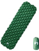 vidaXL Надуваем дюшек за къмпинг за 1 човек зелен 190x58х6 см