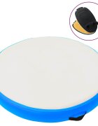 vidaXL Надуваем гимнастически дюшек с помпа 100x100x10 см PVC син