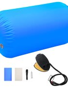 vidaXL Надуваем гимнастически дюшек с помпа 100x60 см PVC син