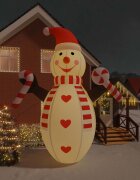 vidaXL Надуваем снежен човек с LED 630 см