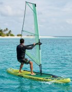 vidaXL Надуваем SUP борд с платно POSEIDON 330 x 76 x 15 см Зелено
