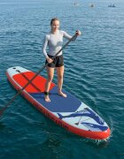 vidaXL Надуваема дъска за стоене SCYLLA 305 x 76 x 15 cm Синьо за