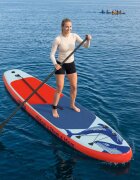 vidaXL Надуваема дъска за стоене SCYLLA 335 x 76 x 15 см Синьо за