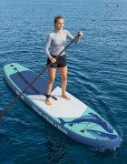 vidaXL Надуваема сърф дъска HYDROS 335 x 76 x 15 см Тюркоаз за