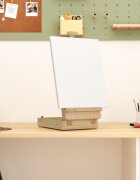 vidaXL Настолен статив 27x43x68 см борово дърво масив