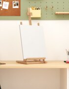 vidaXL Настолен статив 295x33x80 см борово дърво масив