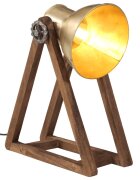 vidaXL Настолна лампа 25 W античен месинг 30x17x40 см E27