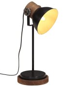 vidaXL Настолна лампа 25 W черна 17x17x50 см E27
