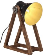 vidaXL Настолна лампа 25 W черна 30x17x40 см E27